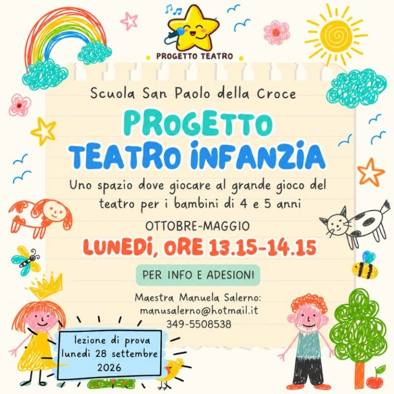 Progetto teatrale infanzia 2026/27