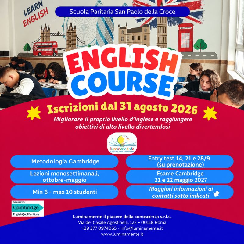 Corso di inglese 2026/27